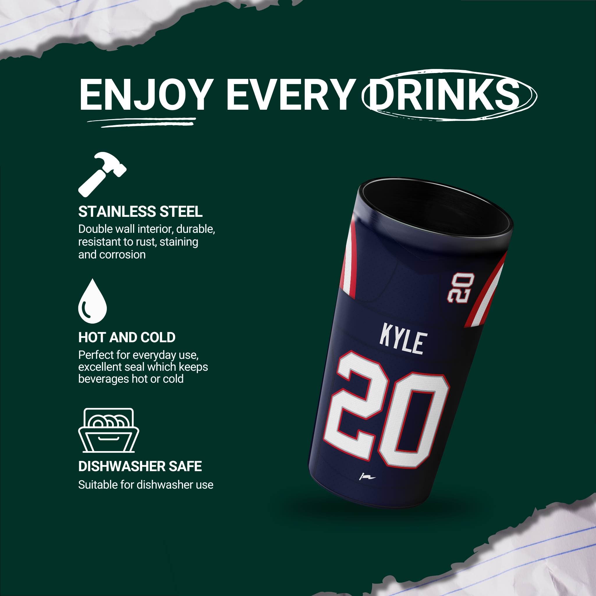 NEW ENGLAND - STADYTUMBLER